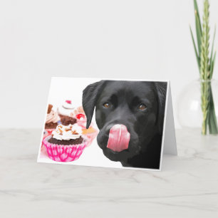 Carte d'anniversaire du Black Lab - Anniversaire d