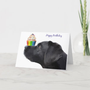 Carte d'anniversaire du Black Lab - Anniversaire d