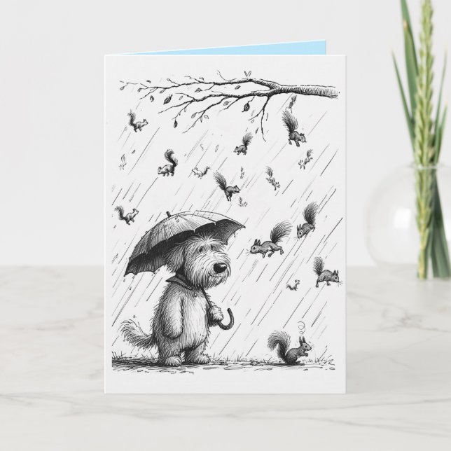 Carte d'anniversaire du chien (Devant)