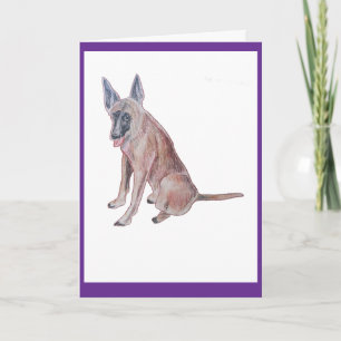 Carte d'anniversaire du Chien arc-en-ciel