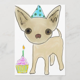 Carte d'anniversaire du Chihuahua