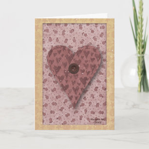 Carte d'anniversaire du coeur (grand-mère) (grande