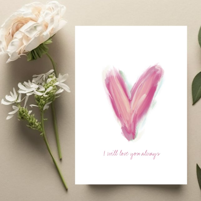 Carte d'anniversaire du coeur moderne (Créateur téléchargé)