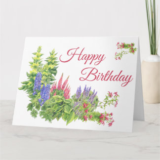 Carte d'anniversaire du Country Garden
