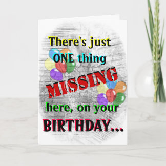 Carte d'anniversaire du détenu