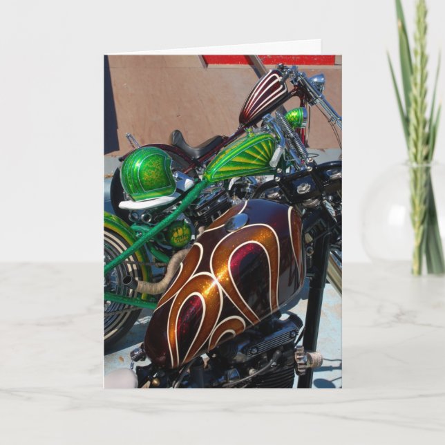 Carte d'anniversaire du flocon métallique (Devant)