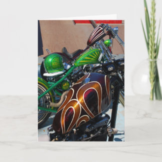 Carte d'anniversaire du flocon métallique