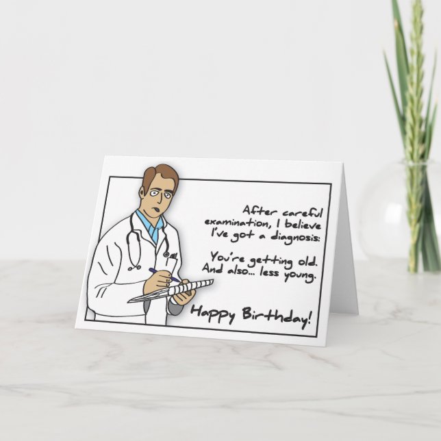 Carte d'anniversaire du médecin (Devant)