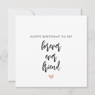 Carte d'anniversaire du meilleur ami simple