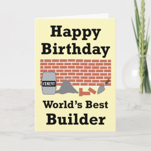 Carte d'anniversaire du meilleur constructeur