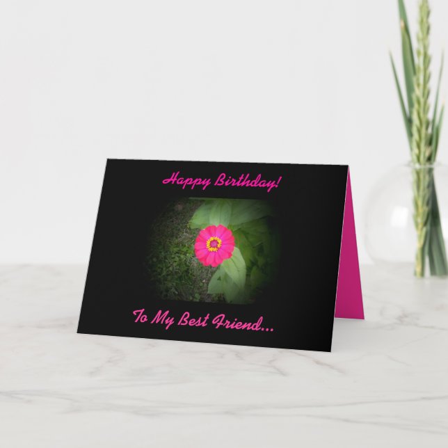 Carte d'anniversaire du meilleur poème d'ami (Devant)