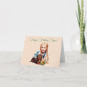 Carte d'anniversaire du nom de la fille personnali