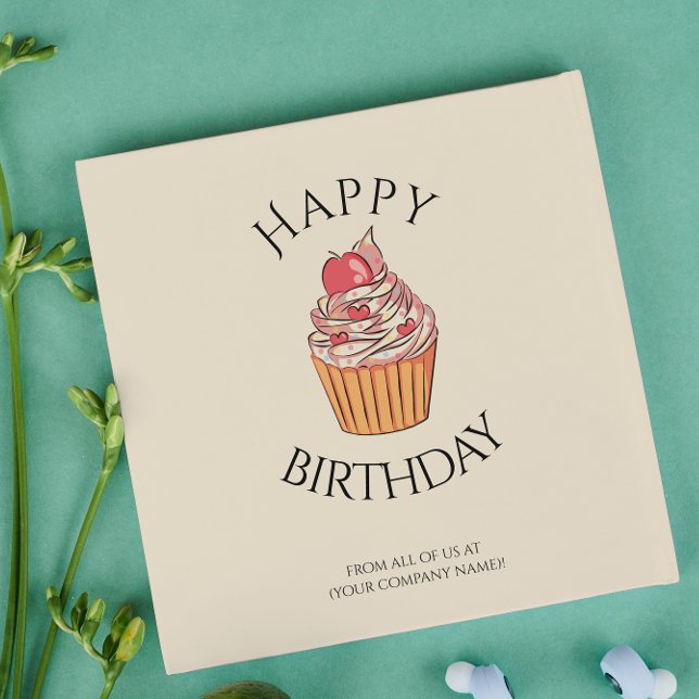 Carte d'anniversaire du patron du collègue employé (Créateur téléchargé)