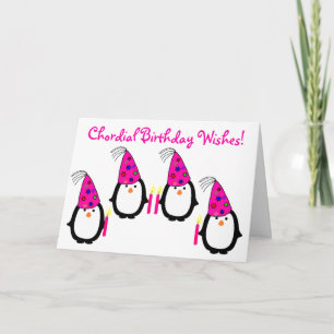 Carte d'anniversaire du Penguin Quartet