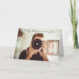 Carte d'anniversaire du photographe favori