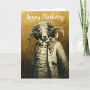 Carte d'anniversaire du Ram Rococo