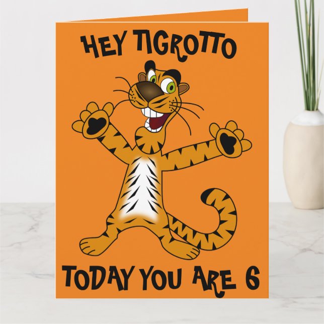 CARTE D'ANNIVERSAIRE DU TIGROTTO (Devant)