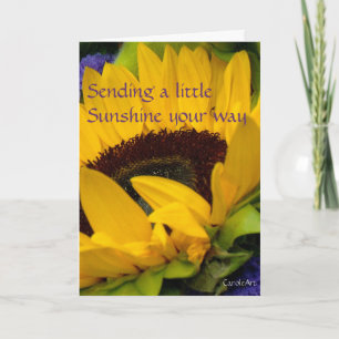 Carte d'anniversaire du tournesol Demeure