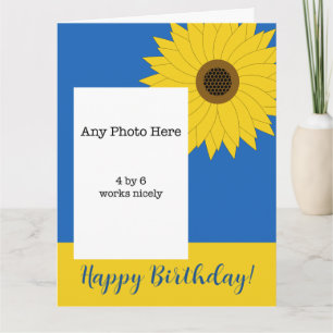 Carte d'anniversaire du tournesol ukrainien