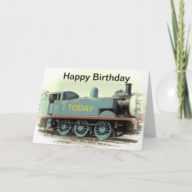 CARTE D'ANNIVERSAIRE DU TRAIN (Devant)