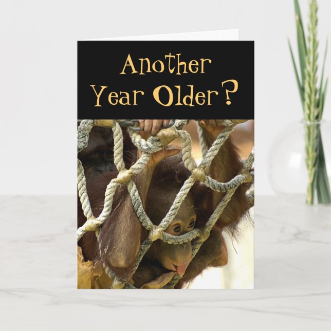 Carte d'anniversaire d'un an (Devant)