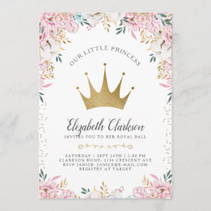 Carte d'anniversaire d'une petite princesse