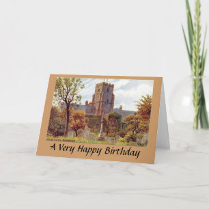 Carte d'anniversaire - Église paroissiale, Folkest