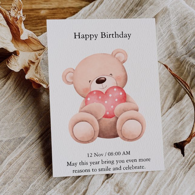 Carte d'anniversaire élégante (Elegant Happy Birthday Card)