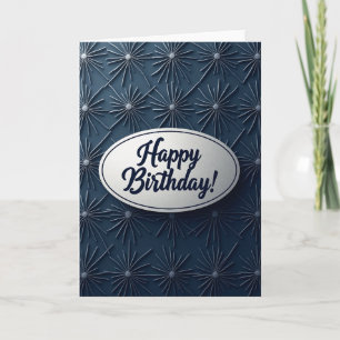 Carte d'anniversaire élégante en forme d'étoile
