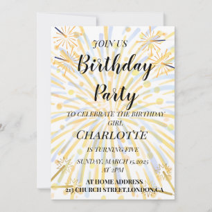 Carte d'anniversaire élégante et joyeuse