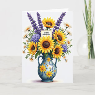 Carte d'anniversaire Élégante Pitcher