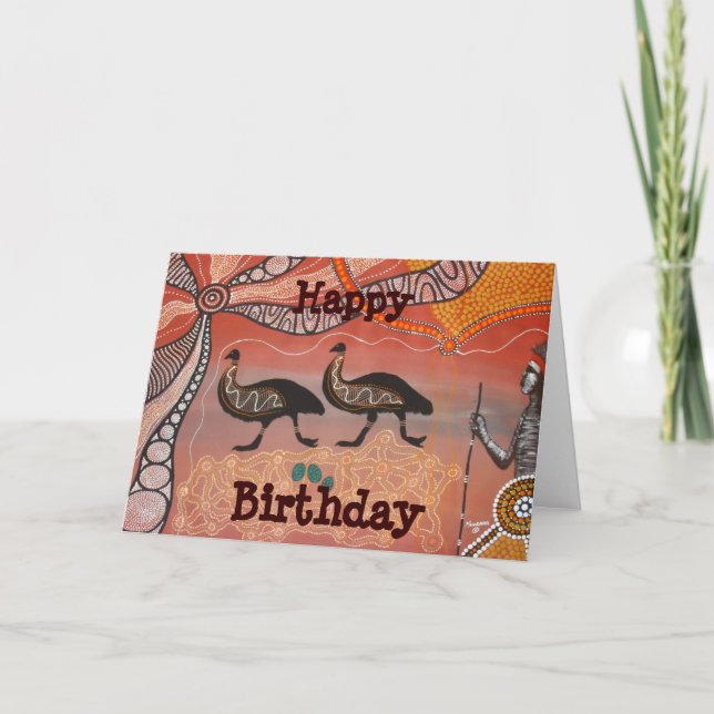 Carte d'anniversaire Emu Dream (Devant)
