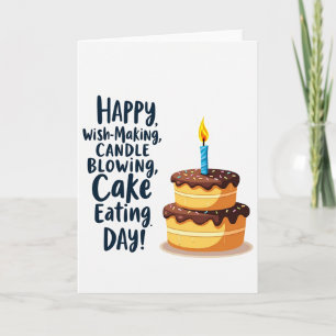 Carte d'anniversaire en chocolat étagé