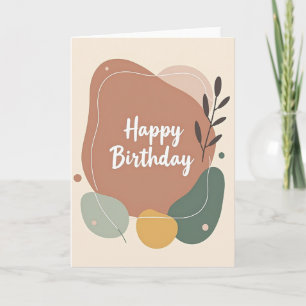 Carte d'anniversaire en terracotta bio