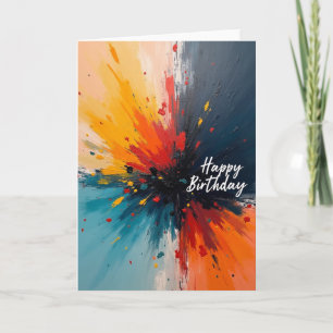 Carte d'anniversaire enflammée