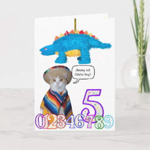 Carte d'anniversaire espagnole d'animal familier