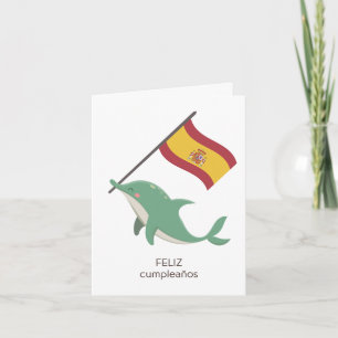 Carte d'anniversaire espagnole - feliz cumpleaños