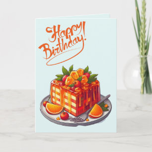 Carte d'anniversaire et page de coloriage des voeu