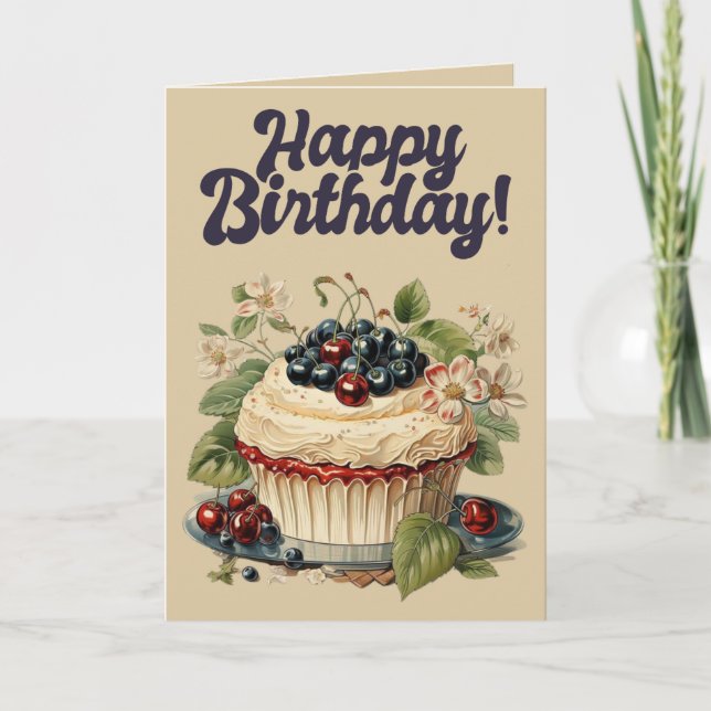 Carte d'anniversaire et page de coloriage des voeu (Devant)
