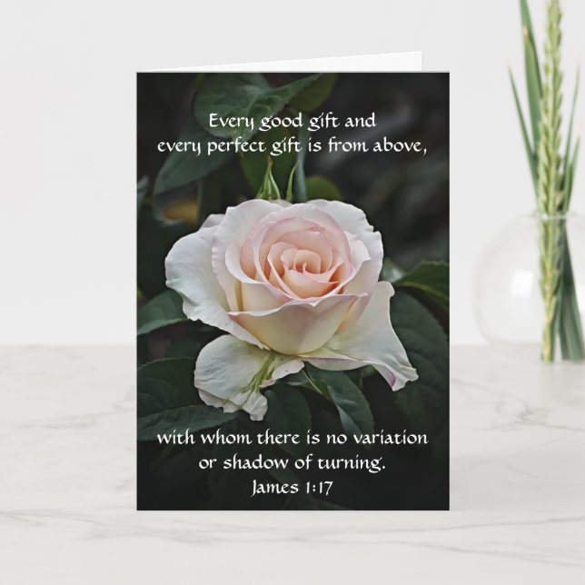 Carte d'anniversaire Faith Rose Rose Rose (Devant)