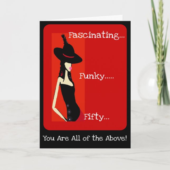 Carte d'anniversaire fascinante et funky de Diva 5 (Devant)