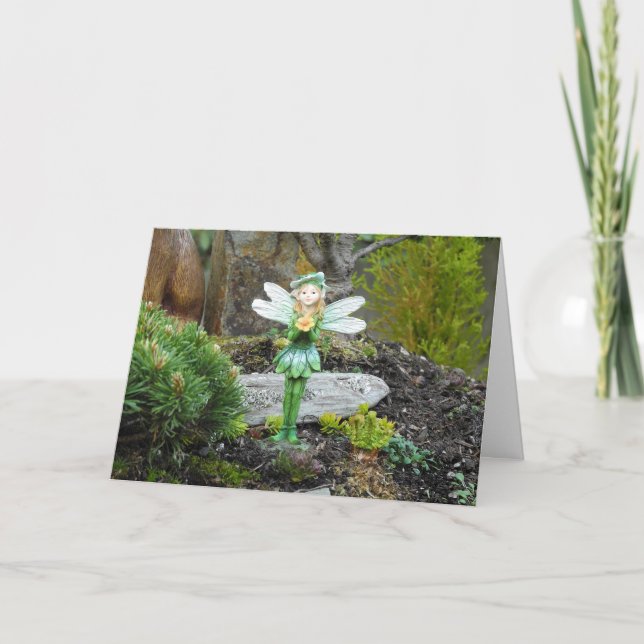 Carte d'anniversaire féerique (Devant)