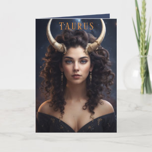 Carte d'anniversaire féminine Taurus