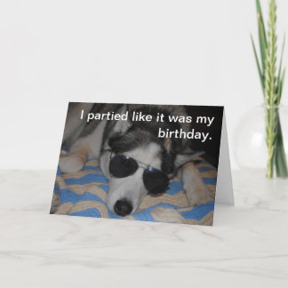 Carte d'anniversaire ferme