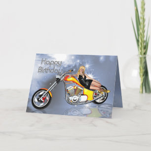 Carte d'anniversaire fille et hélico
