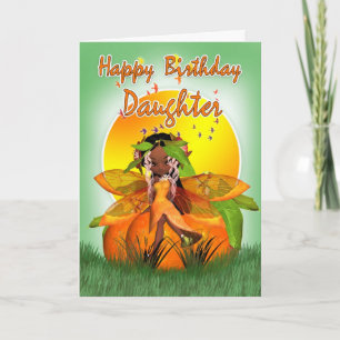 Carte d'anniversaire fille - Lune Citrus Fairy - A