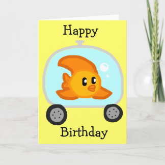 Carte d'anniversaire Fish 2.0