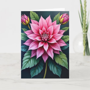 Carte d'anniversaire Fleur de rose