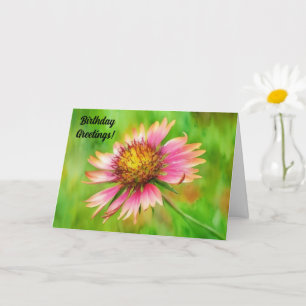 Carte d'anniversaire fleur sauvage Fleur d'Art Flo