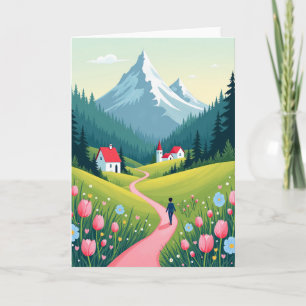 Carte d'anniversaire Floral Journey